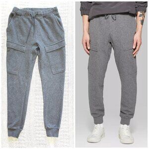 Original Use Men's Knit Cargo Joggers Grey Pants Size XS drawstring Mid Rise